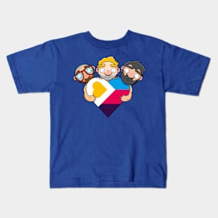 New Polyamory Flag Heart Kids T-Shirt